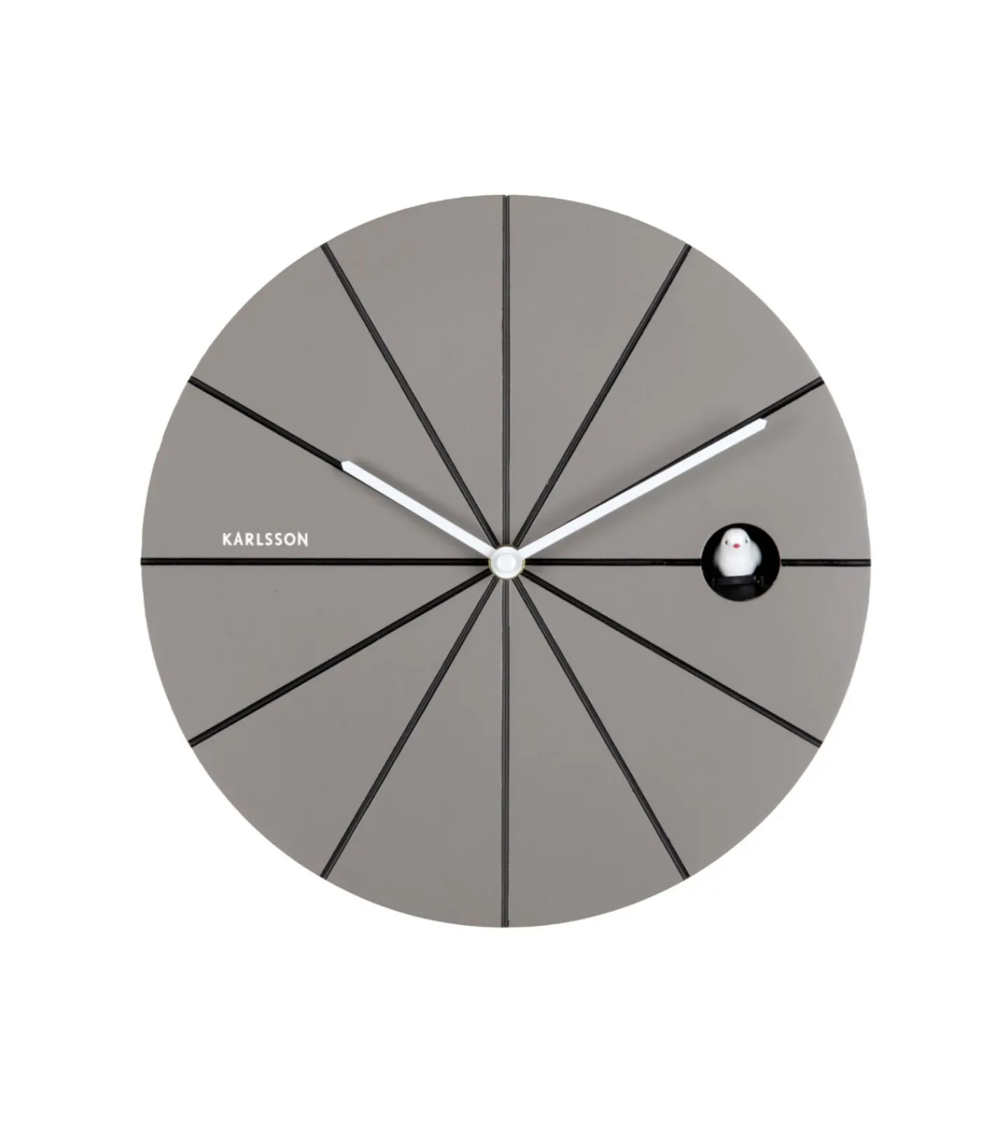 Sale Wandklok Destacado Cuckoo - Grijs - 28x28x28cm Klokken