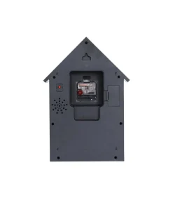 New Wandklok Dog House - Grijs - 24.9x9x27cm Klokken