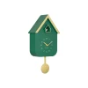 Best Wandklok Dupla Color Cuckoo - Groen - 21.5x21.5x41.5cm Klokken
