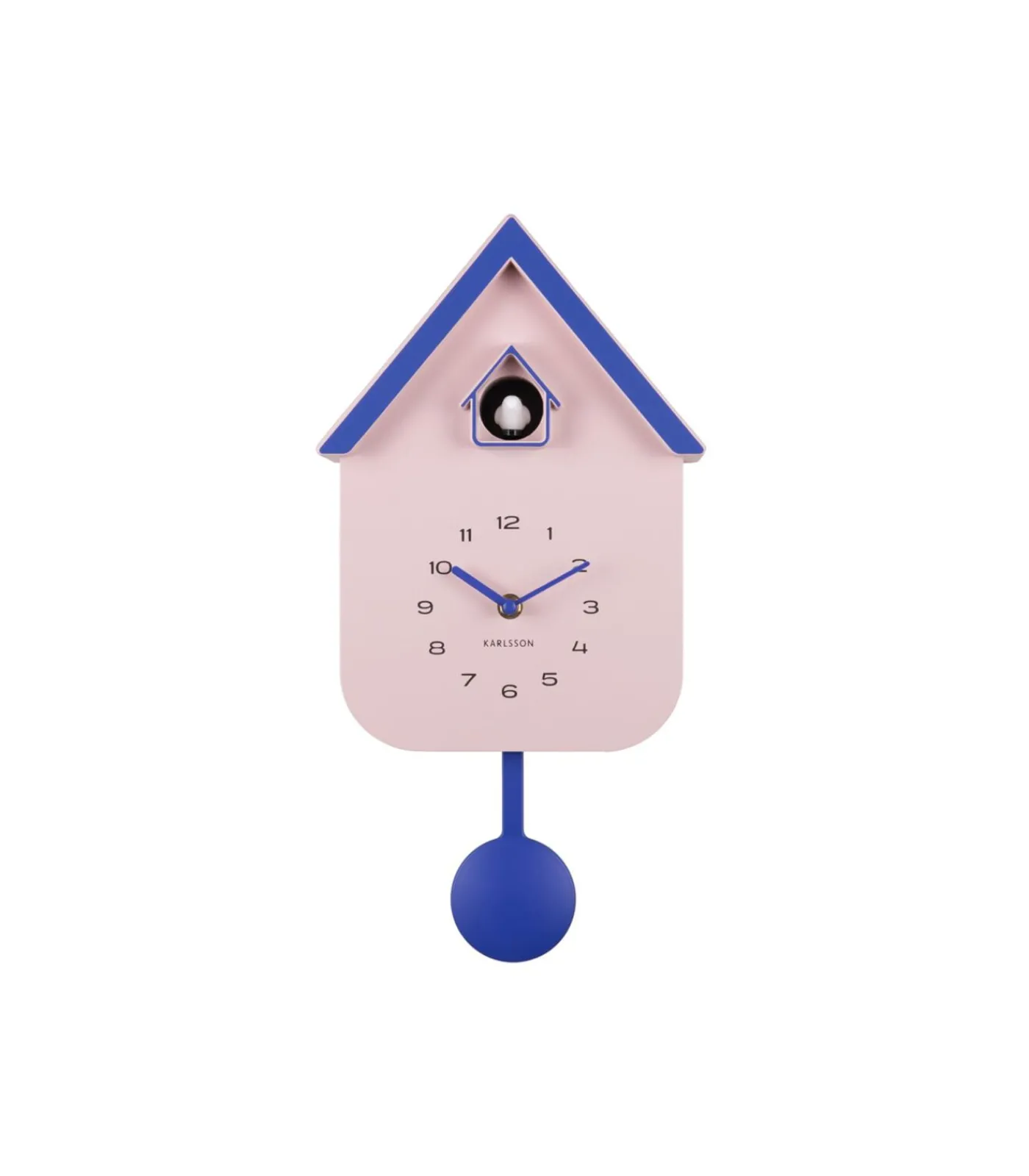 Hot Wandklok Dupla Color Cuckoo - Roze - 21.5x21.5x41.5cm Klokken