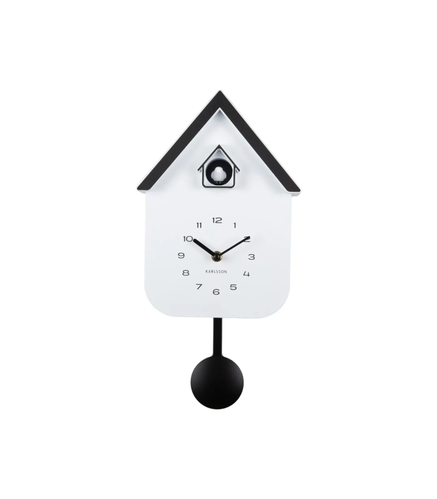 Hot Wandklok Dupla Color Cuckoo - Wit - 21.5x21.5x41.5cm Klokken