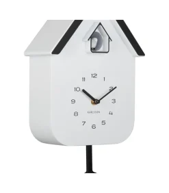 Hot Wandklok Dupla Color Cuckoo - Wit - 21.5x21.5x41.5cm Klokken