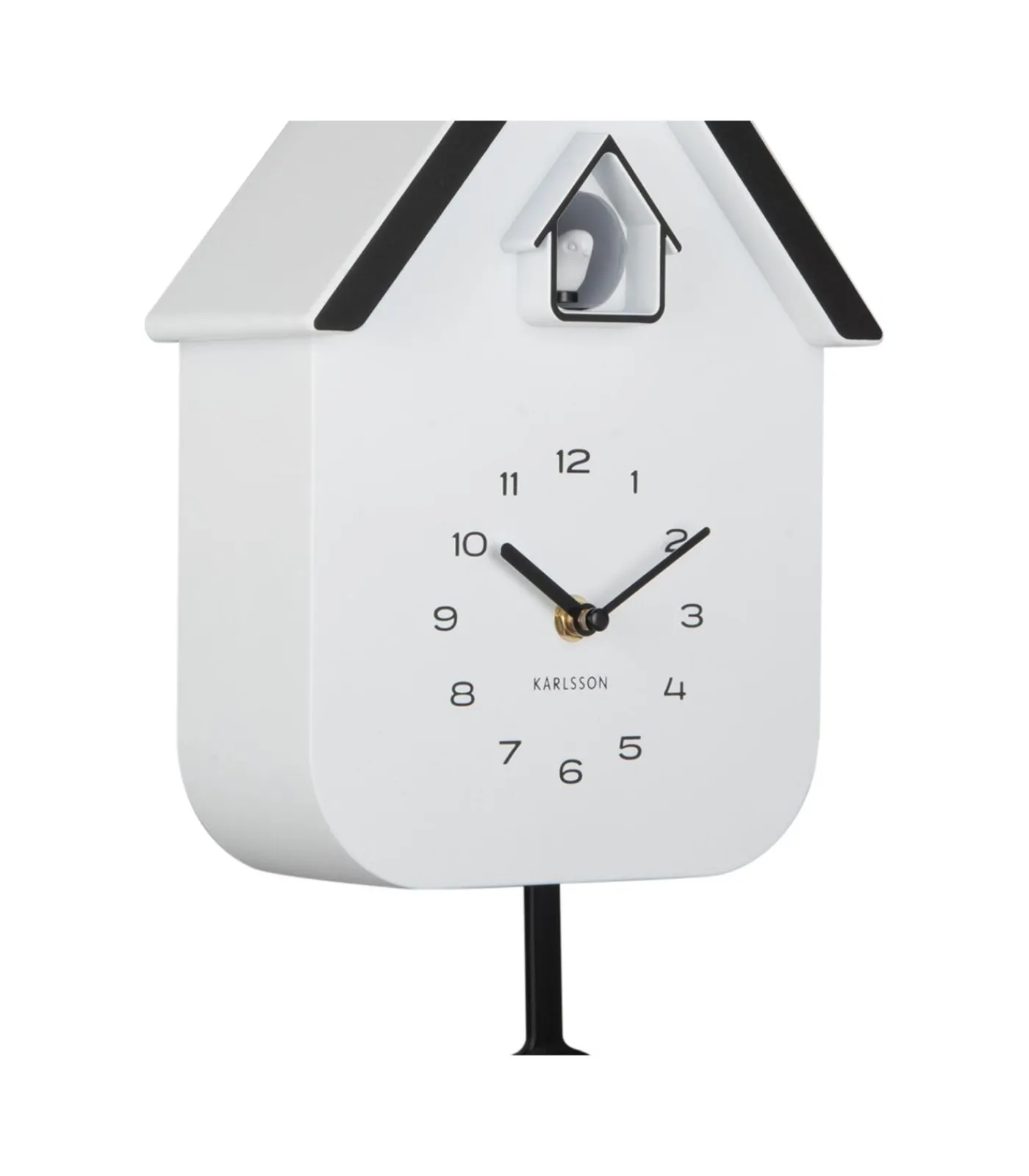 Hot Wandklok Dupla Color Cuckoo - Wit - 21.5x21.5x41.5cm Klokken