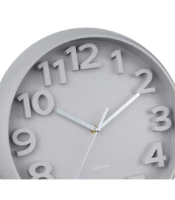 Clearance Wandklok Elevated Classic Numbers - Warmgrijs - 5x33.5x33.5cm Klokken
