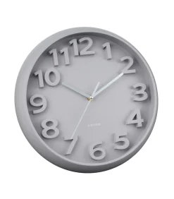 Clearance Wandklok Elevated Classic Numbers - Warmgrijs - 5x33.5x33.5cm Klokken