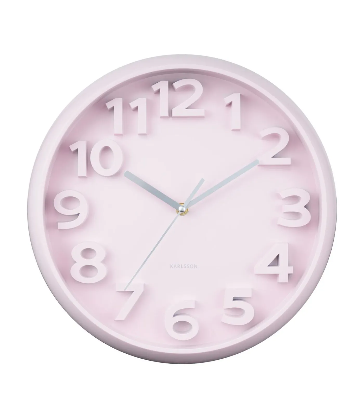 New Wandklok Elevated Classic Numbers - Zachtroze - 5x33.5x33.5cm Klokken