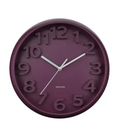 New Wandklok Elevated Classic Numbers - Dark mauve - 5x33.5x33.5cm Klokken