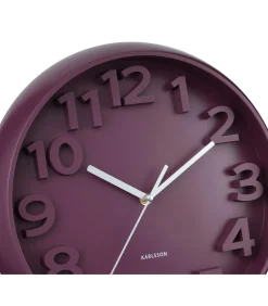 New Wandklok Elevated Classic Numbers - Dark mauve - 5x33.5x33.5cm Klokken