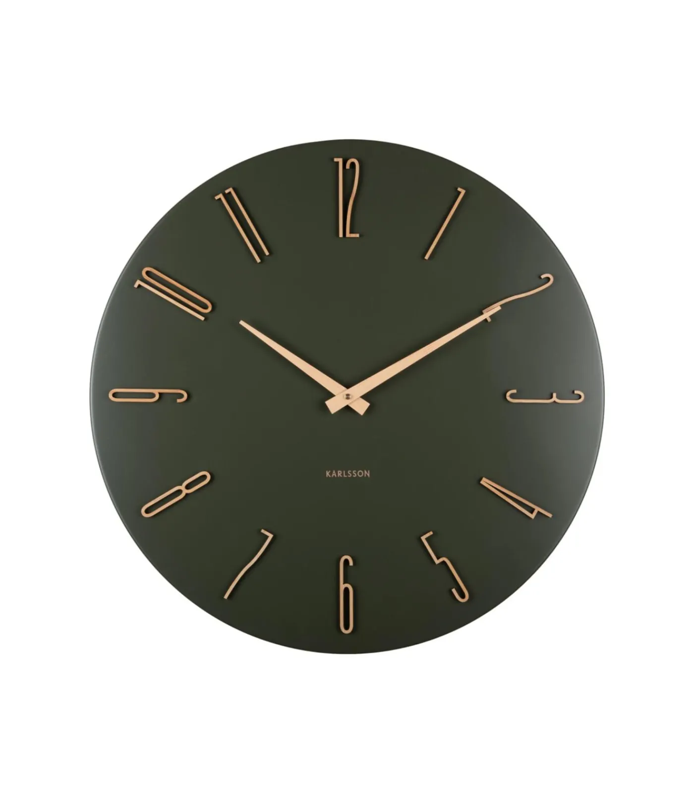 Best Wandklok Esmerado Large - Groen - 60x60x60cm Klokken