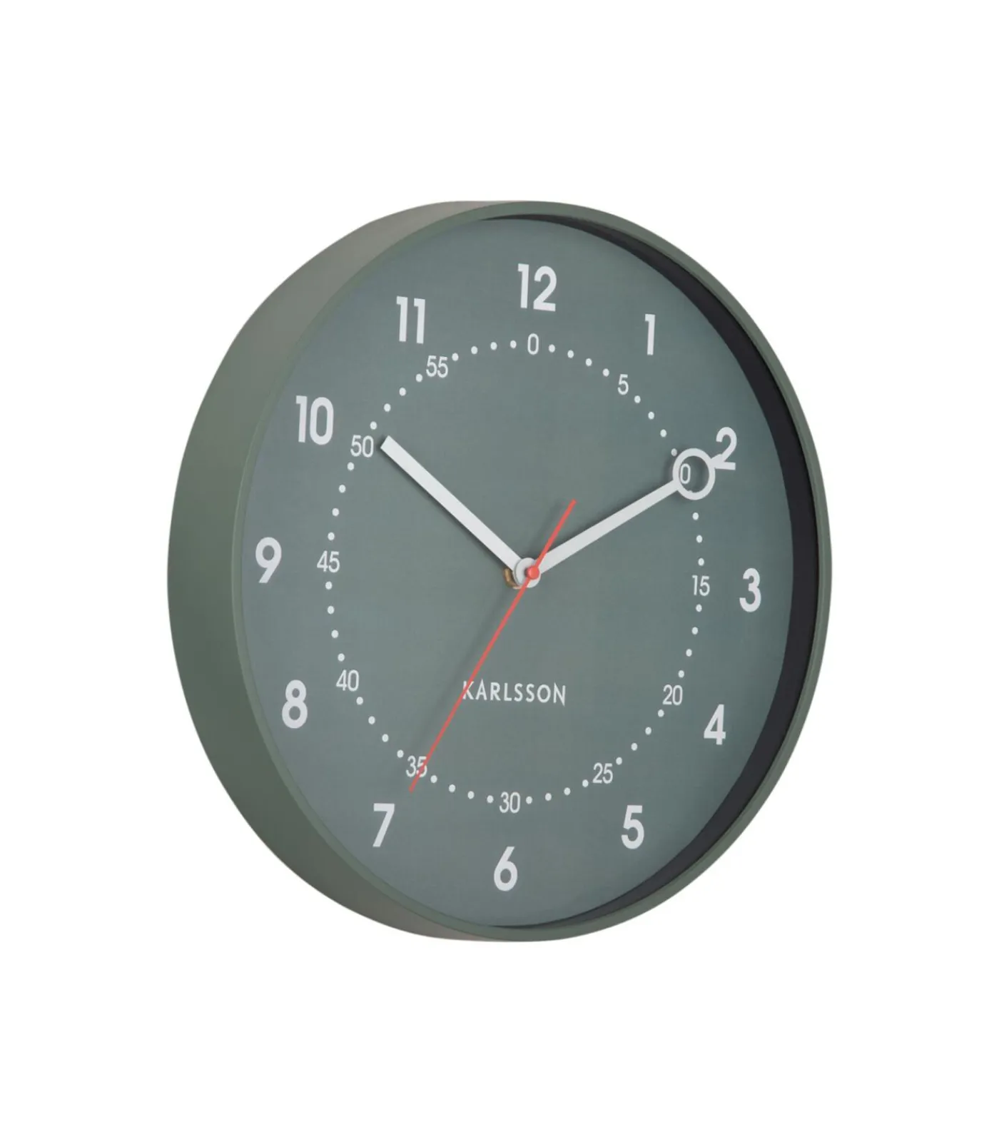 Outlet Wandklok Fresco - Groen - 31.5x31.5x31.5cm Klokken