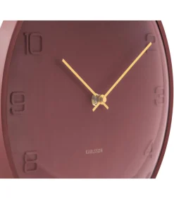 New Wandklok Fuerte Dome - Rood - 30.5x30.5x30.5cm Klokken