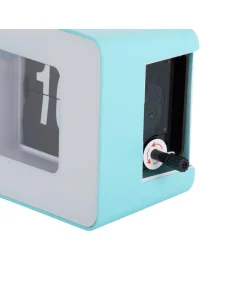 Wandklok Funky Flip - Turquoise - 7x17.7x9.2cm Klokken