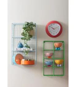 New Wandklok Funky Vibes - Scarlet rood - 4.4x25.5x25.5cm Klokken