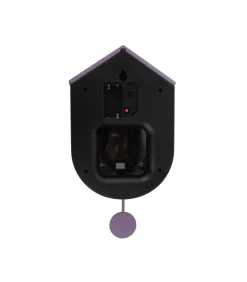 Outlet Wandklok Grato Cuckoo - Donkerpaars - 9.2x17.5x33.2cm Klokken