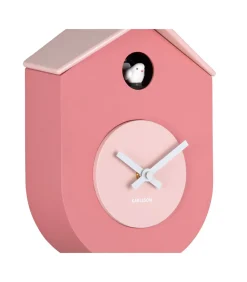 Hot Wandklok Grato Cuckoo - Lichtroze - 9.2x17.5x33.2cm Klokken