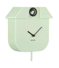 Outlet Wandklok Modern Cuckoo - Zachtgroen - 8.5x21.5x41cm Klokken
