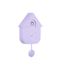 Clearance Wandklok Modern Cuckoo - Zachtpaars - 8.5x21.5x41cm Klokken