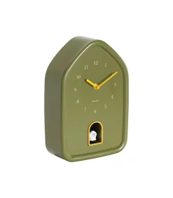 Discount Wandklok Modern Doggy - Groen - 29.1x20x29.1cm Klokken