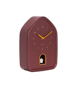 Online Wandklok Modern Doggy - Rood - 29.1x20x29.1cm Klokken