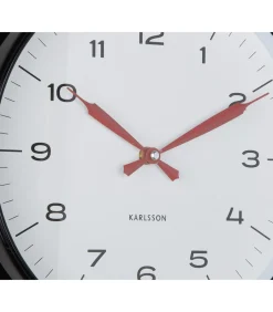 Wandklok Modern Factory - Mat zwart - Ø30cm Klokken