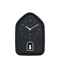 Hot Wandklok Modern Kitty - Zwart - 29.1x20x29.1cm Klokken