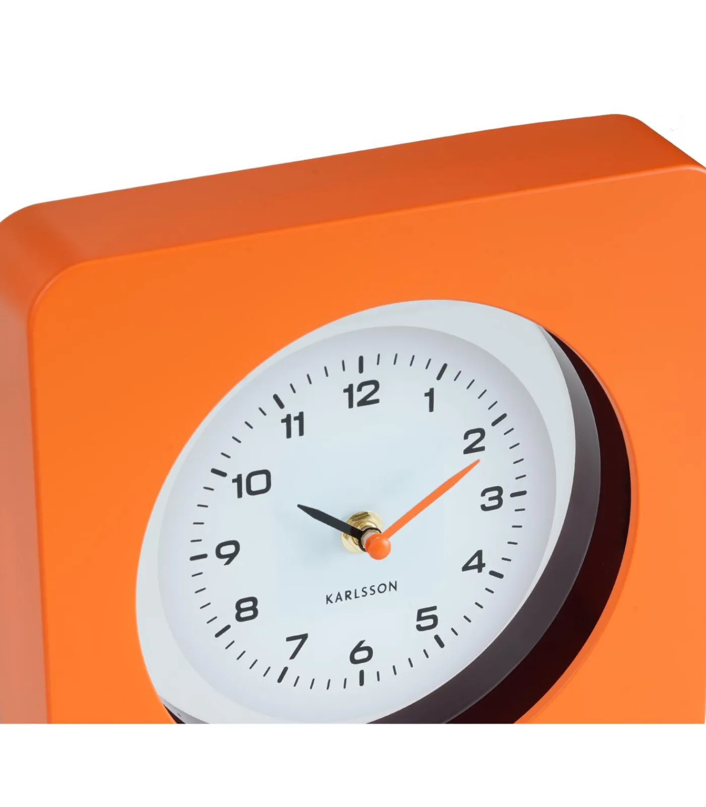 Outlet Wandklok New Vintage - Helderoranje - 4.4x22x22cm Klokken