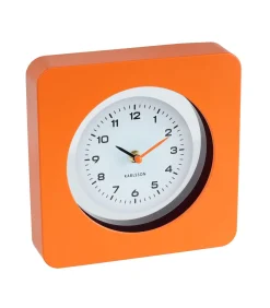 Outlet Wandklok New Vintage - Helderoranje - 4.4x22x22cm Klokken