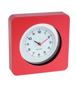 Best Wandklok New Vintage - Helderrood - 4.4x22x22cm Klokken