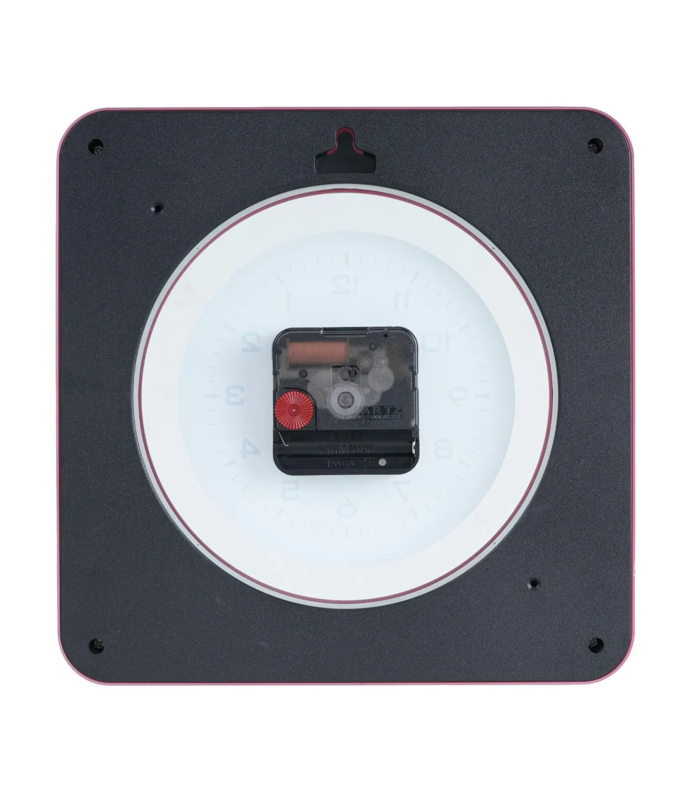 Best Wandklok New Vintage - Helderrood - 4.4x22x22cm Klokken