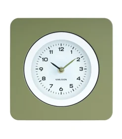 Outlet Wandklok New Vintage - Legergroen - 4.4x22x22cm Klokken