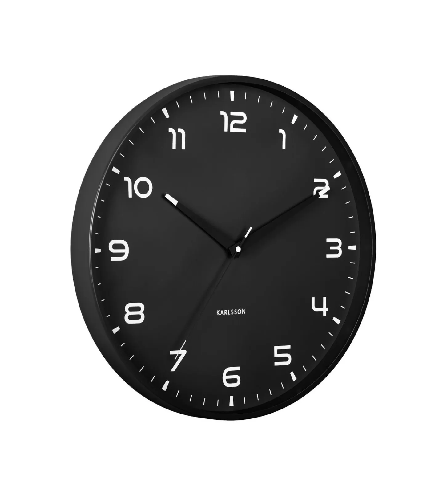 Clearance Wandklok Orgullo - Mat zwart - Ø40cm Klokken