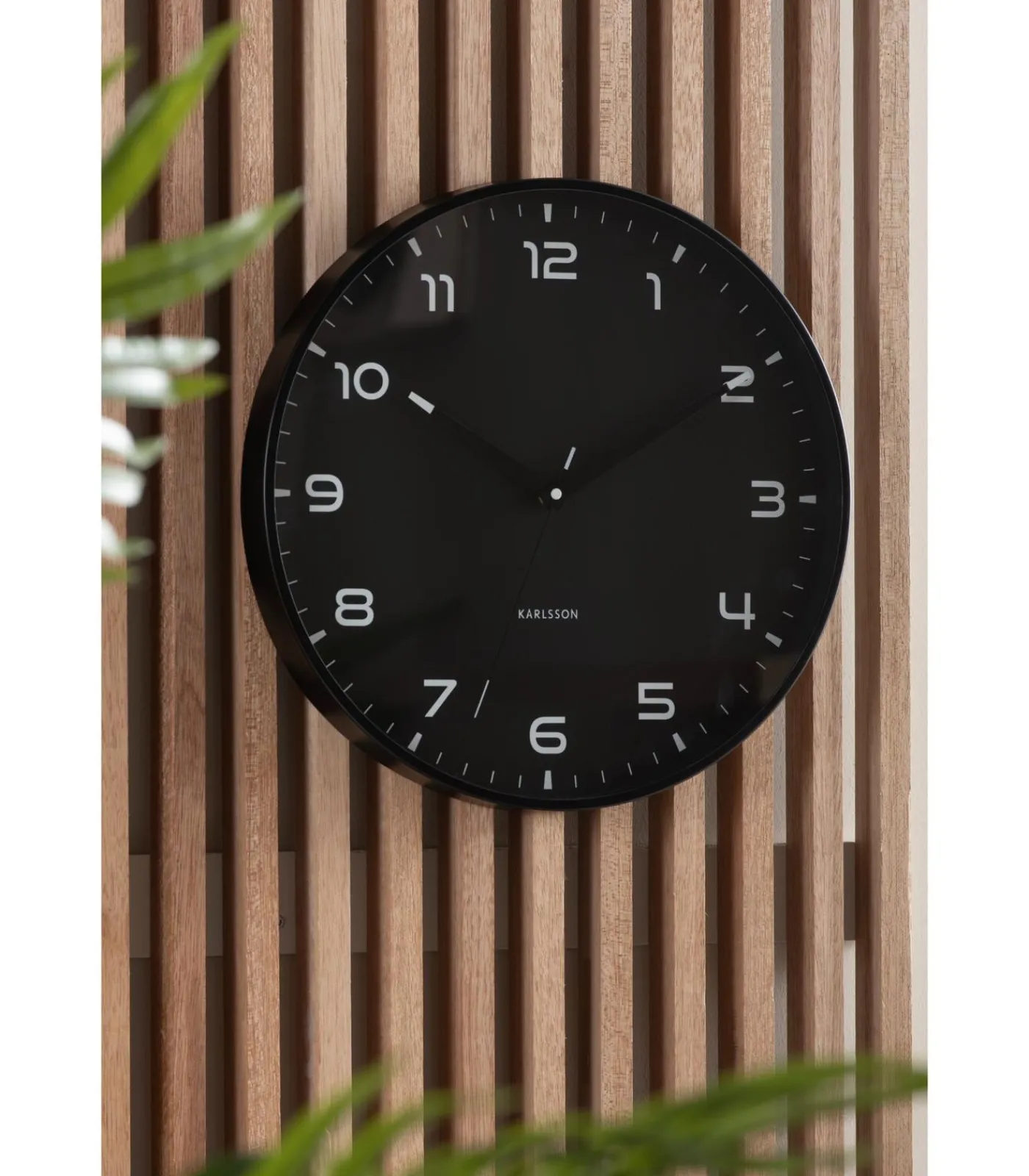 Clearance Wandklok Orgullo - Mat zwart - Ø40cm Klokken