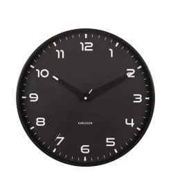 Clearance Wandklok Orgullo - Mat zwart - Ø40cm Klokken