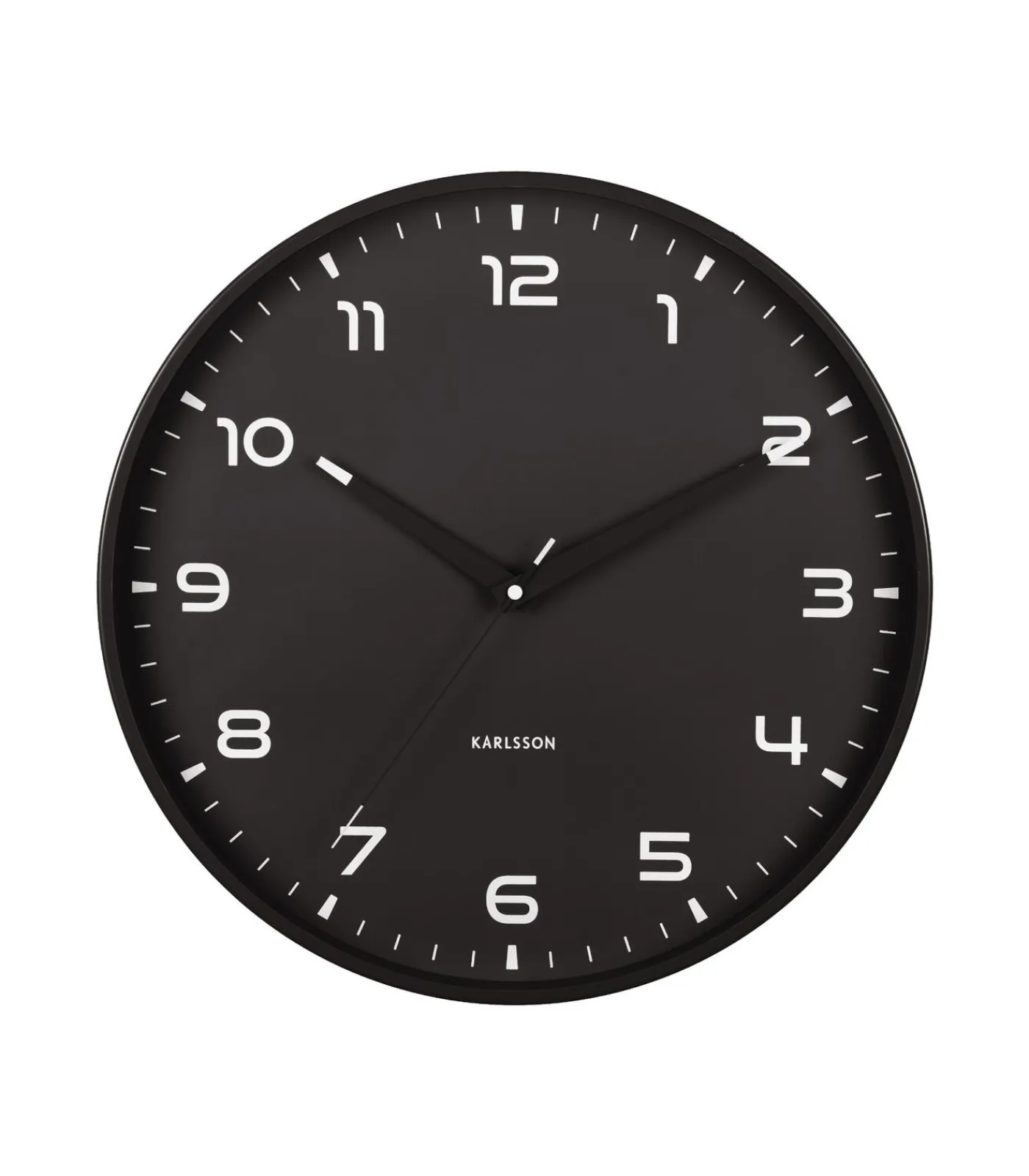 Clearance Wandklok Orgullo - Mat zwart - Ø40cm Klokken