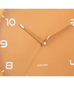 Online Wandklok Orgullo - Okergeel - Ø40cm Klokken