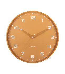 Online Wandklok Orgullo - Okergeel - Ø40cm Klokken