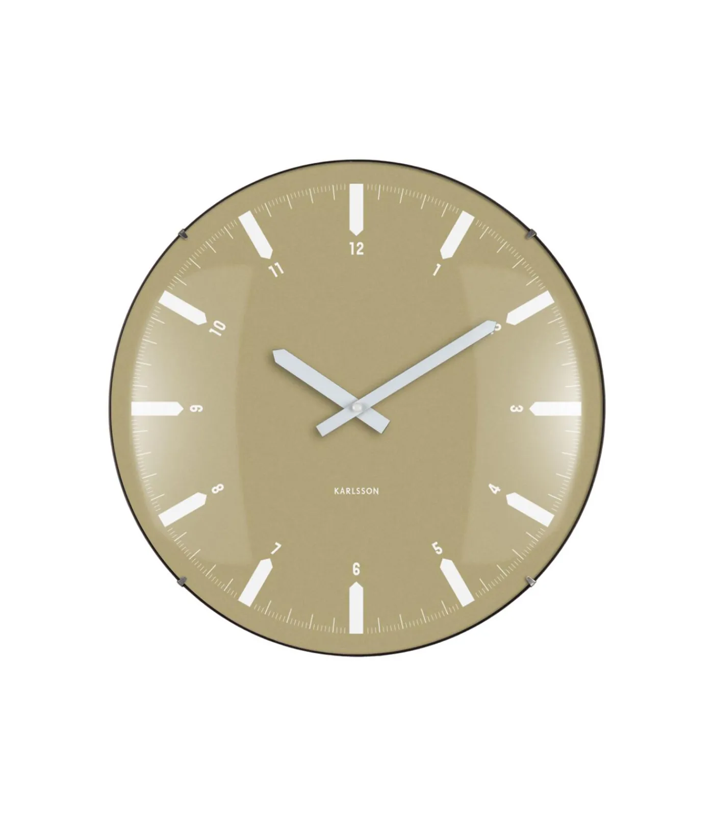 Outlet Wandklok Realista Dome - Groen - 35x35x35cm Klokken