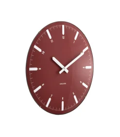 Discount Wandklok Realista Dome - Rood - 35x35x35cm Klokken