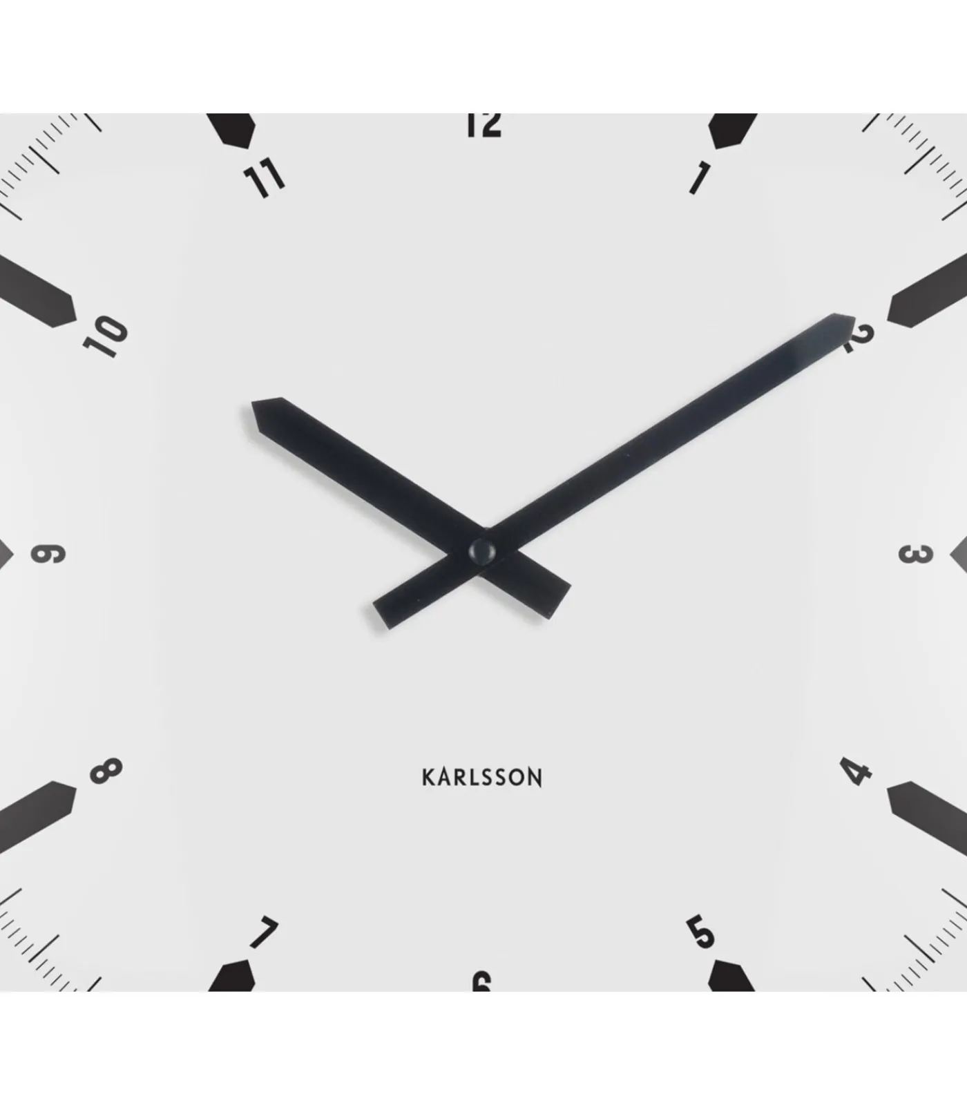 Wandklok Realista Dome - Wit - 35x35x35cm Klokken