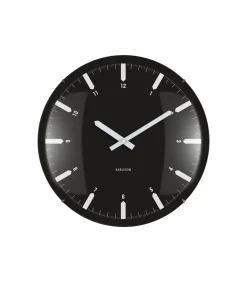 Best Wandklok Realista Dome - Zwart - 35x35x35cm Klokken