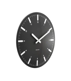 Best Wandklok Realista Dome - Zwart - 35x35x35cm Klokken