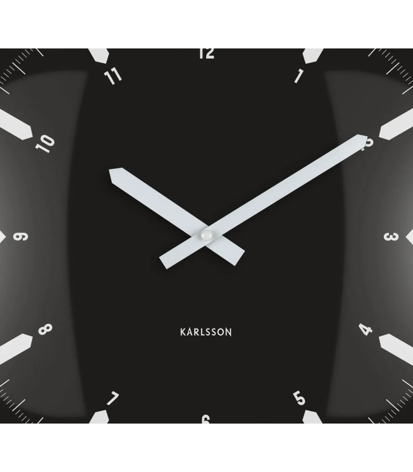 Best Wandklok Realista Dome - Zwart - 35x35x35cm Klokken