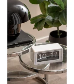 Clearance Wandklok Retro Boxed Flip - Mat wit - 20x10x10cm Klokken