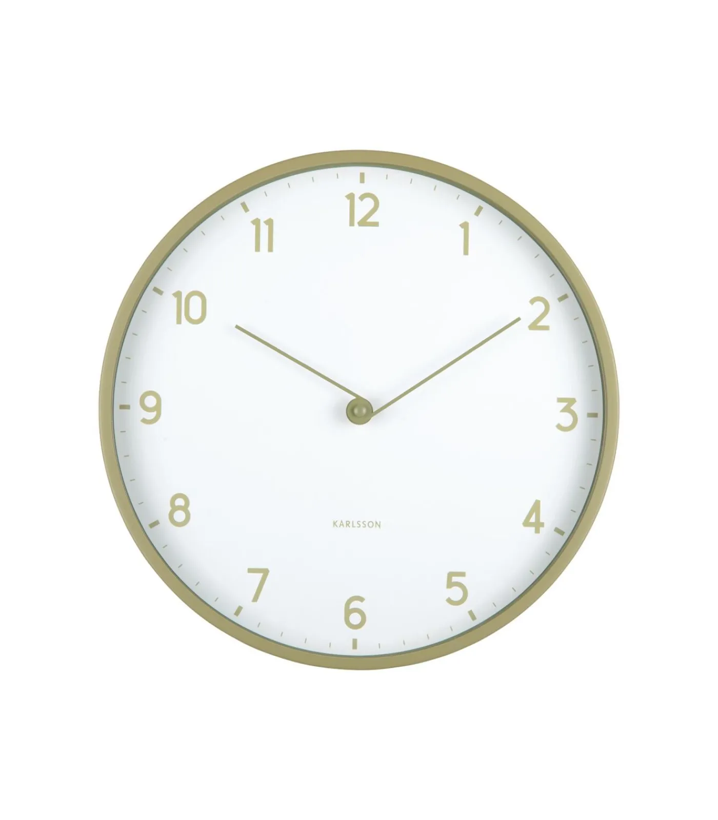 Best Wandklok Sencillez - Theegroen - Ø30cm Klokken