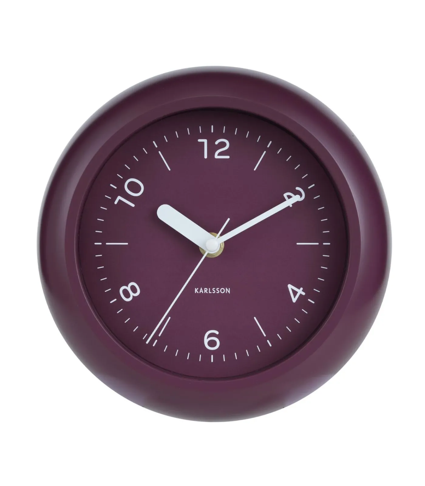 Hot Wandklok Slope - Dark mauve - Ø20cm Klokken