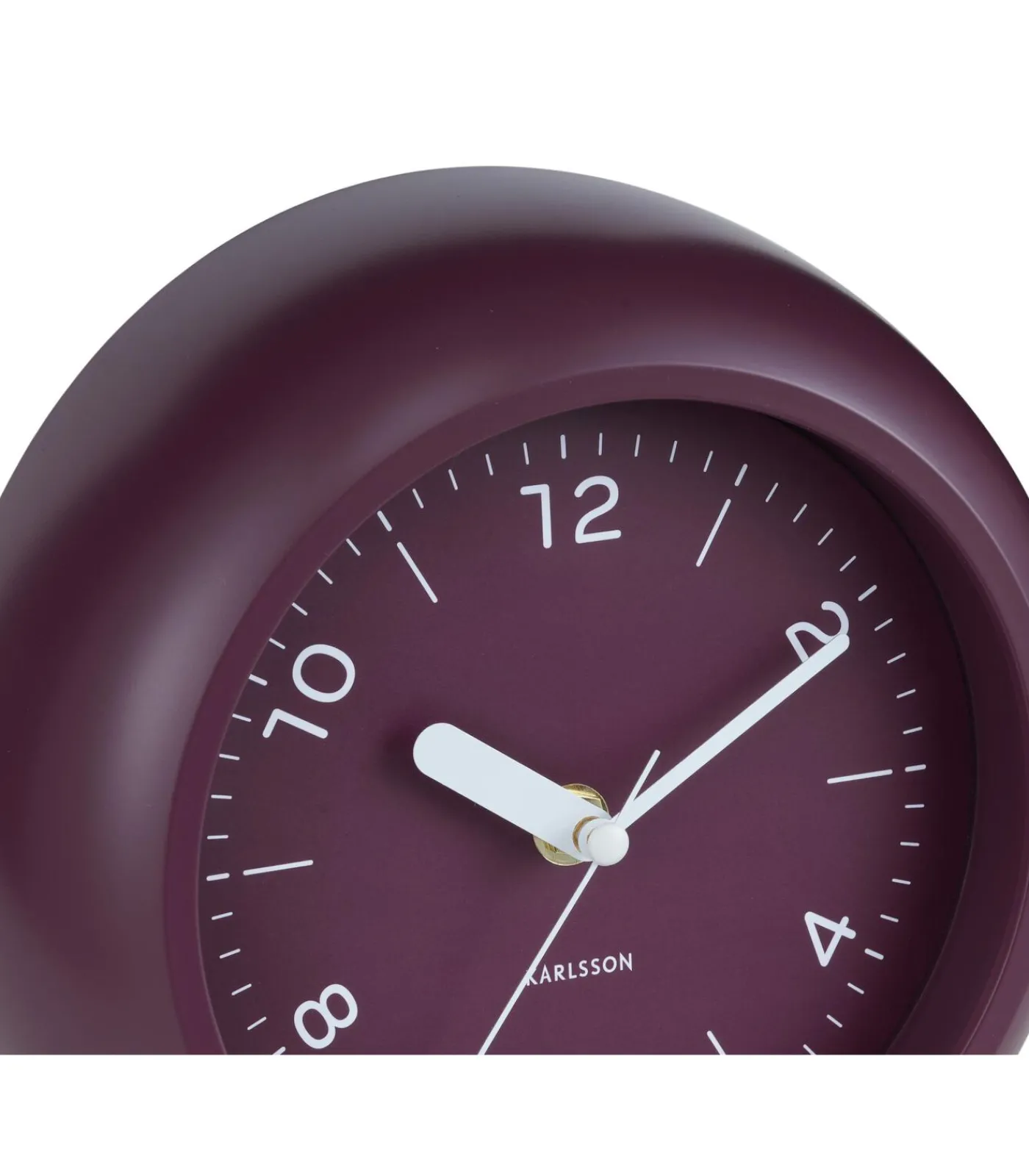 Hot Wandklok Slope - Dark mauve - Ø20cm Klokken