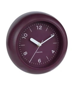 Hot Wandklok Slope - Dark mauve - Ø20cm Klokken