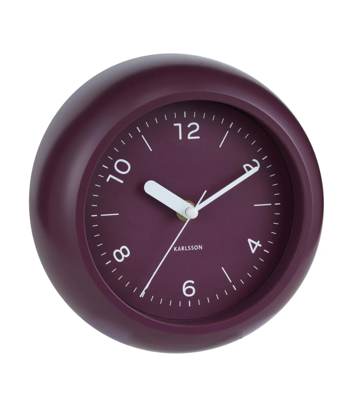 Hot Wandklok Slope - Dark mauve - Ø20cm Klokken