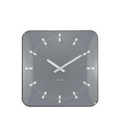 Sale Wandklok Sucinto Dome Square - Grijs - 35x35x35cm Klokken