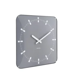 Sale Wandklok Sucinto Dome Square - Grijs - 35x35x35cm Klokken